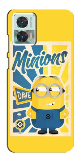 Чехол с принтом "Minions" для Motorola Edge 30 Neo