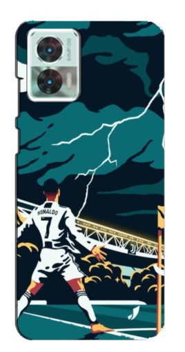 Силиконовый чехол с изображением "Ronaldo празднование" для Motorola Edge 30 Neo
