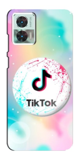 Силиконовый чехол с изображением "TikTok принт" для Motorola Edge 30 Neo