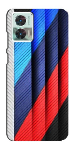 Силиконовый чехол с изображением "Цвета лого БМВ" для Motorola Edge 30 Neo