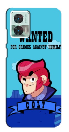 Чехол с печатью "WANTED COLT" для Motorola Edge 30 Neo