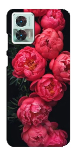 Чехол с картинкой "Яркие пионы" для Motorola Edge 30 Neo