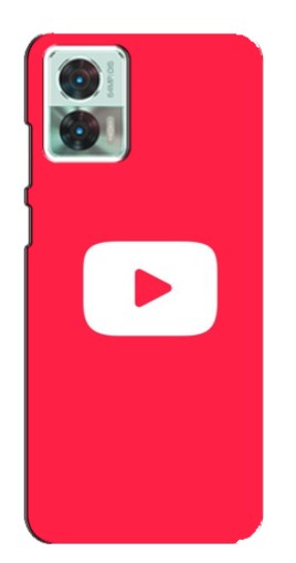 Чехол с картинкой "YouTube Кнопка" для Motorola Edge 30 Neo