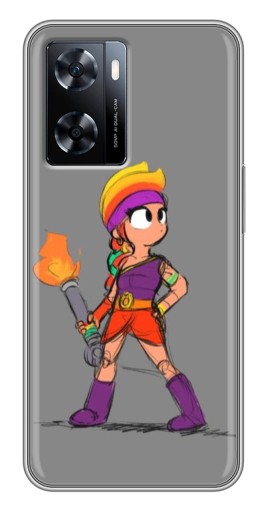 Силиконовый чехол с изображением "Amber с факелом" для OnePlus Nord N20 SE