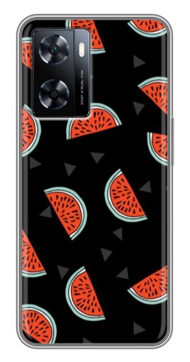 Чехол с принтом "Арбузы на черном" для OnePlus Nord N20 SE
