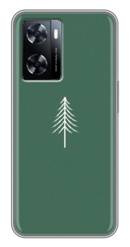 Чехол с печатью "Белая елка" для OnePlus Nord N20 SE
