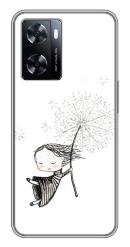 Чехол с печатью "Девочка с одуванчиком" для OnePlus Nord N20 SE