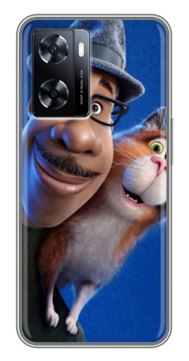 Силиконовый чехол с изображением "Джо и кот" для OnePlus Nord N20 SE