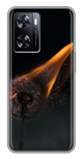 Силиконовый чехол с изображением "Горящий одуванчик" для OnePlus Nord N20 SE