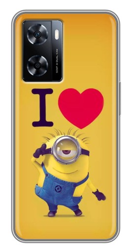 Чехол с картинкой "I Love Minion" для OnePlus Nord N20 SE