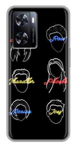 Чехол с принтом "Имена Друзей" для OnePlus Nord N20 SE