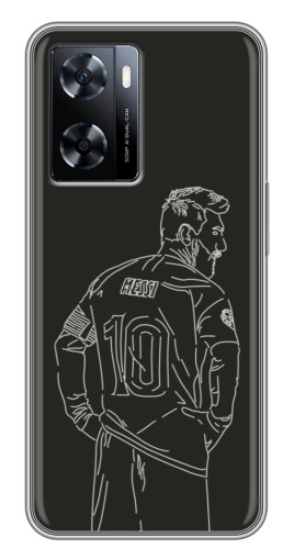Чехол с принтом "Контур Месси" для OnePlus Nord N20 SE
