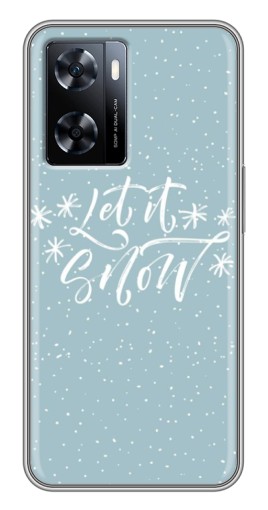 Силиконовый чехол с изображением "Let it Snow" для OnePlus Nord N20 SE