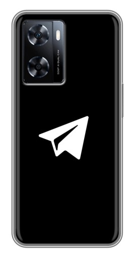 Чехол с картинкой "Лого Телеграм" для OnePlus Nord N20 SE