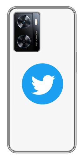 Силиконовый чехол с изображением "Лого Твиттера" для OnePlus Nord N20 SE