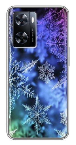Чехол с картинкой "Разноцветные снежинки" для OnePlus Nord N20 SE
