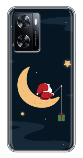 Чехол с принтом "Санта на луне" для OnePlus Nord N20 SE