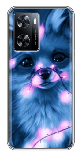 Чехол с принтом "Синяя лисичка" для OnePlus Nord N20 SE