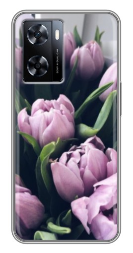 Чехол с принтом "Сиреневые тюльпаны" для OnePlus Nord N20 SE