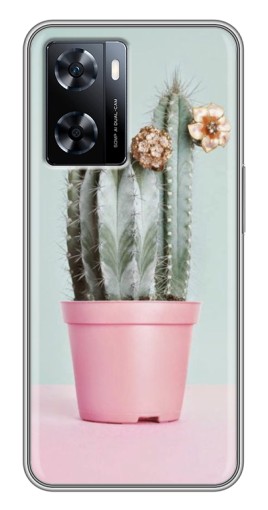 Чехол с картинкой "Цветущий кактус" для OnePlus Nord N20 SE