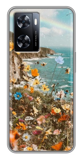 Чехол с печатью "Яркие полевые цветы" для OnePlus Nord N20 SE