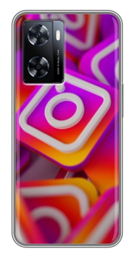 Чехол с картинкой "Значки Инстаграм" для OnePlus Nord N20 SE
