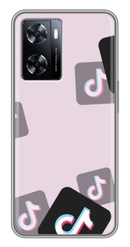 Силиконовый чехол с изображением "Значки ТикоТока" для OnePlus Nord N20 SE