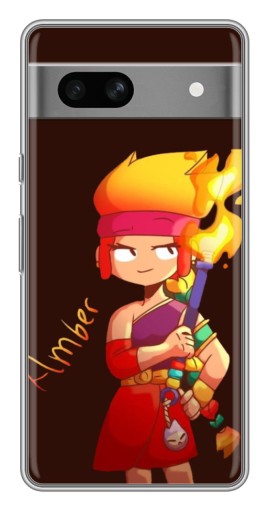Чехол с принтом "Amber с факелом" для Google Pixel 7A
