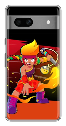 Чехол с картинкой "Амбер в дуэли" для Google Pixel 7A