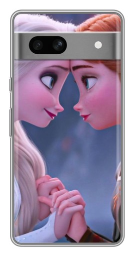 Чехол с принтом "Анна и Ельза" для Google Pixel 7A