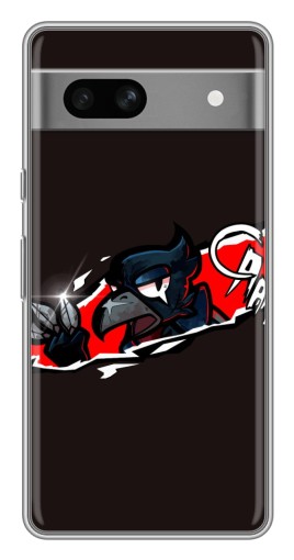 Чехол с картинкой "Ассасин Ворон" для Google Pixel 7A
