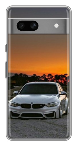 Чехол с картинкой "BMW белая" для Google Pixel 7A