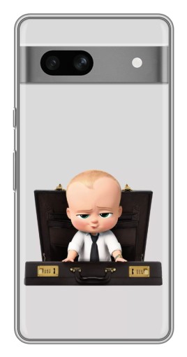 Чехол с принтом "Босс с чемоданом" для Google Pixel 7A