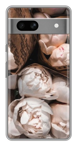 Чехол с принтом "Букет пионов" для Google Pixel 7A