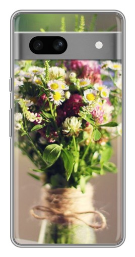 Чехол с печатью "Букет полевых цветов" для Google Pixel 7A