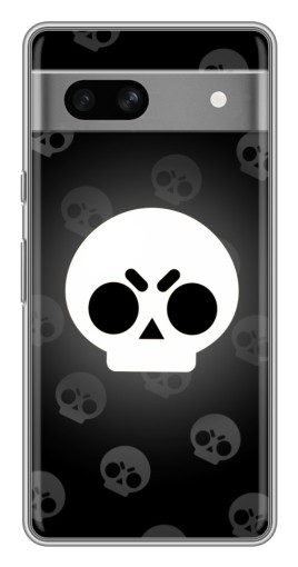 Силиконовый чехол с изображением "Череп" для Google Pixel 7A