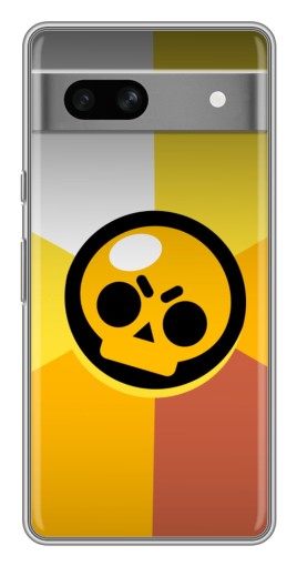 Чехол с картинкой "Череп Бравл Старс" для Google Pixel 7A