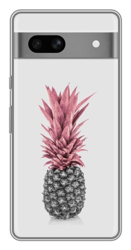 Чехол с картинкой "Чёрно-белый ананас" для Google Pixel 7A