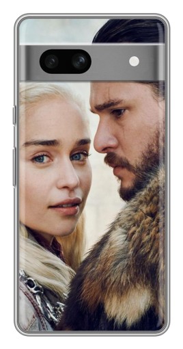 Чехол с картинкой "Дейнерис и Сноу" для Google Pixel 7A