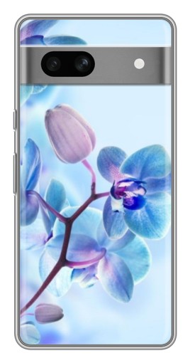 Чехол с принтом "Голубые орхидеи" для Google Pixel 7A