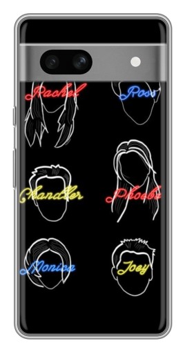 Чехол с печатью "Имена Друзей" для Google Pixel 7A