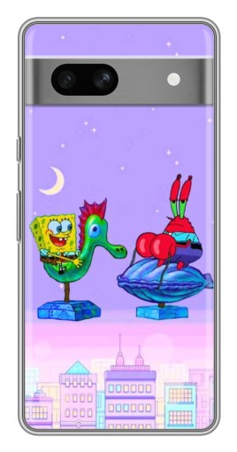 Чехол с печатью "Крабс и Спанч Боб" для Google Pixel 7A