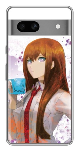 Чехол с картинкой "Курису с чашкой" для Google Pixel 7A