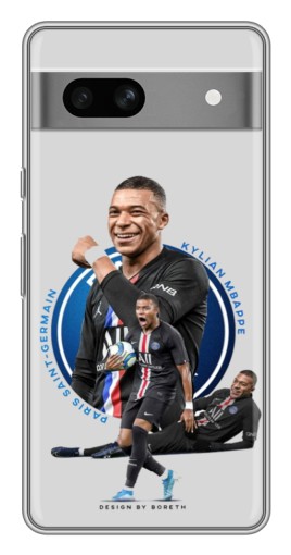 Силиконовый чехол с изображением "Kylian Mbappe" для Google Pixel 7A