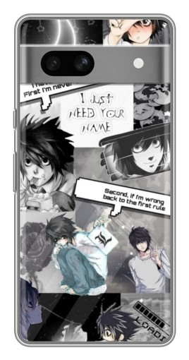 Чехол с принтом "L - Death note" для Google Pixel 7A