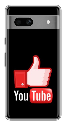 Чехол с печатью "Лайк YouTube" для Google Pixel 7A