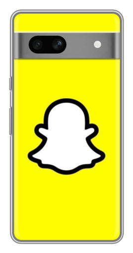 Чехол с картинкой "Лого Snapchat" для Google Pixel 7A