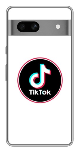 Чехол с картинкой "Лого Тик Ток" для Google Pixel 7A