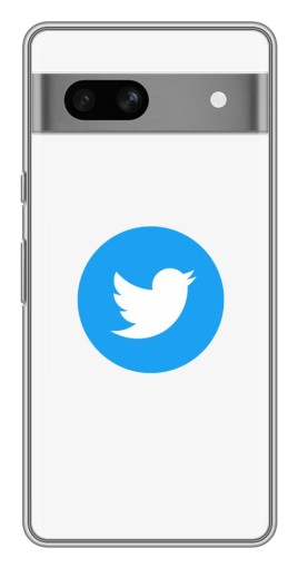 Чехол с картинкой "Лого Твиттера" для Google Pixel 7A