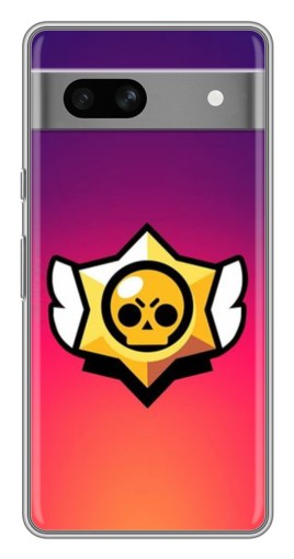 Чехол с печатью "Логотип Brawl Stars" для Google Pixel 7A